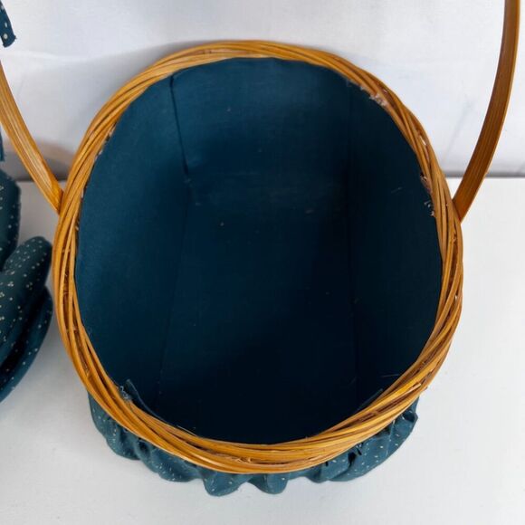 Christmas Country Farmhouse Basket Hot Pads Gift Set Sewing Notions Picnic - Picture 7 of 13